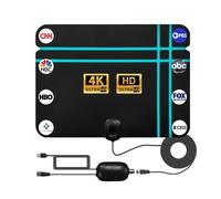 Antena de TV digital para interiores para TV DVB-T y DVB-T2, cable de 10 m con amplificador, más de 280 millas soporta canales HD 4K 1080P