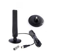 Antena de TV HD de largo alcance - Antena interior amplificada 1080P | Receptor de TV de alta definición compacto para dibujos animados, tiempo y programas de transmisión de televisión con señal clara