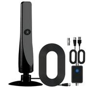 Antena de TV HD Festberg Hitenna con más de 100 canales, alcance de 80 km, conexión Plug & Play con cable de 3 m, edición Wave Max 0626