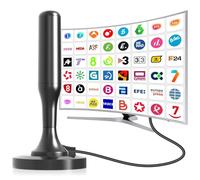 Antena de TV Interior, Antena de TV Digital Inteligente HD, Soporte 4K,108P con Canales Locales,Puede Recibir señales DVB-T2 DVB-T