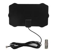 Antena de TV interior de alta ganancia, señal amplificada, receptor de señal de antena de TV HD, color negro