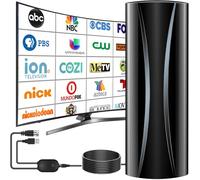 Antena de TV interior de más de 5000 millas, antena digital más fuerte 2026 para Smart TV y televisores antiguos, antena HD de recepción de 360° para canales locales con amplificador de señal