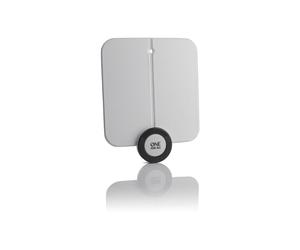 Antena de TV interior ONE FOR ALL SV9215 Design Line amplificada, ultra plana, colocación posible detrás de la TV, filtro 5G