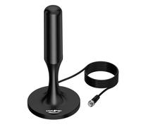 Antena de TV interior para Smart TV - Mira canales locales en 4K | Antena digital HDTV amplificada, rango de más de 150 millas, recibe canales locales gratuitos, compatible con todos los