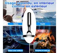 Antena de TV Interior Potente TDT HD, Recepción Digital 360° de Largo Alcance, Compatible con DVB-T/T2, Smart TV, 4K UHD y Full HD 1080p, Cable coaxial de 5 m