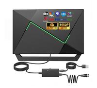 Antena de TV mejorada 2026 para Smart TV interior/exterior, antena digital HD amplificada para canales locales gratuitos, recepción de largo alcance con amplificador de señal, soporta 4K 1080p, cable