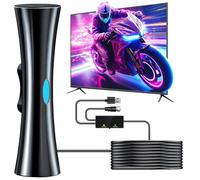 Antena de TV para canales locales, antena de TV HD 2026 para Smart TV interior con amplificado, soporta antena 4K 1080p para interior/exterior, antena digital, cable coaxial de fácil configuración