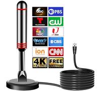 Antena de TV para canales locales, antena para Smart TV, antena digital de base magnética fuerte para televisores, fácil instalación, recepción de 360° y largo alcance, antenas HDTV para televisores
