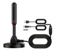 Antena de TV para Interiores Alcance 965 km con Amplificador, Compatible 4K 1080P HDTV - Antena Digital de Largo Alcance para TV Smart, Canales Locales