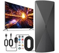 Antena de TV para Smart TV 2026, antena de TV digital interior para canales locales, recepción de alta ganancia de 5000 millas de largo alcance con amplificador compatible con 4K 1080P/televisores más