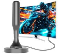 Antena de TV para Smart TV, versión actualizada, compatible con recepción | OTA - Antena de señal digital HD con base magnética y cable de 3 m para una fácil instalación