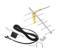 Antena de TV Yagi exterior amplificada de 160 km para UHF/VHF/HD