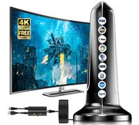 Antena digital 2026 para Smart TV, antena de TV de alcance de más de 3200 millas para interiores y exteriores, antenas para canales locales con amplificador