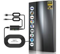 Antena digital mejorada para TV interior/exterior con amplificador de señal de amplificador, UK11-540GE