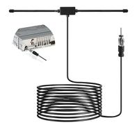 Antena Dipolo de Radio Estéreo Am FM Coche Universal Dab Antena de Radio FM de Alto Rendimiento 3 Metros para Sistema Portatil 50 Ohm DIN Intonizador Camión Vehículo Video AV para Cine en Casa
