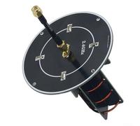 Antena direccional espiral zurda 13dbi alta ganancia para Fpv Control remoto 2.3ghz a 2.65ghz ancho de banda circular polarizado metal construir con conector Rp-sma Color negro