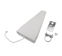 Antena direccional para exteriores con registro de 10 dBi, ganancia periódica que cubre 800 frecuencias de 2700 MHz y construcción resistente a la intemperie