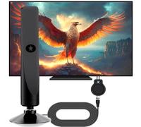 Antena DVB T2, Antena Festberg Hitenna Wavemax TV, Wave Tune para TV Freeview Rewave Antena de TV digital para interior, con fuerte señal Antena Smart TV VHF/UHF (47)