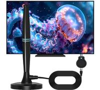 Antena DVB-T2 Wavemax Festberg Hitenna, Freeview, antena de televisión digital para interiores, con señal fuerte, alcance de 950 millas, antena Smart TV (25)
