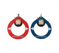 Antena eficiente de bucle de dona compatible con la funcionalidad de onda media y corta HFDY de malaquita (azul)
