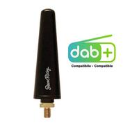 Simoni Racing Antena de Aluminio 'Real' Special M6 - Negro - Longitud 6cm - compatible con Alfa/Fiat/Lancia