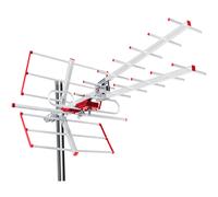 Antena exterior activa para TV con filtro LTE DVB-T2 Full HD F-conector