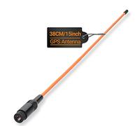 Antena flexible de largo alcance extendido, color naranja, antena de látigo de 15 pulgadas para Garmin GPS Alpha 100 200 200i Astro 220 320 430, naranja