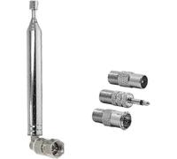 Antena FM de 75 ohmios para radio DAB, antena telescópica para receptor AV HiFi