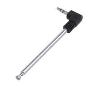 Antena FM retráctil 3,5 mm, color gris cablepelado