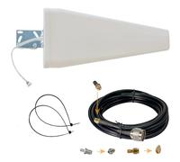 Antena FWA 5G 4G Direccional Exterior 12dBi | Compatible con Vodafone, Digi y Movistar | para Router Fijo o Zona sin Cobertura | 700 MHz - 3700 MHz | 5m Cables SMA/RP-SMA/TS9