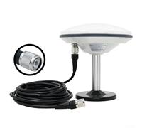 Antena GNSS, antena AG15 AG25 con cable de señal de 5 m, soporte multifrecuencia L1 L2 para BeiDou para GLONASS para Galileo para topografía de mapeo de posicionamiento agrícola con base magnética