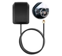 Antena GPS Activa Impermeable para Coche con Cable de extensión de 3 m para Sistema de navegación GPS, Módulo GPS, Localizador GPS, Compatible con Coches, Camiones y Barcos