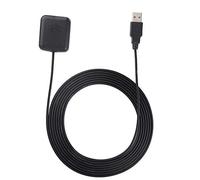 Antena GPS para Coche, 3 m/9,84 pies Material ABS Multifuncional 2 en 1 Adaptador aéreo GPS para Coche Base magnética con Cable RG174 de 3 Metros Interfaz USB