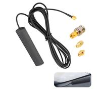 Antena gsm 4G LTE Conector Macho SMA Soporte de Vidrio, Incluye 3 Adaptadores (SMA a BNC, SMA a TS9, SMA a RP-SMA) para Routers, Hotspots y Amplificadores de Comunicación Móvil