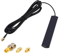 Antena gsm 4G LTE Conector Macho SMA Soporte de Vidrio, Incluyendo 3 adaptadores (SMA a BNC / TS9 / RP-SMA) para gsm 2G 3G 4G LTE Router, Hotspot inalámbrico, Coche Amplificador de comunicación móvil