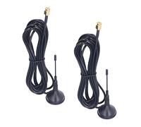 Antena gsm GPRS de 2 Piezas con Base de Ventosa magnética - Recepción de señal omnidireccional de Alta Ganancia de 12 dBi - Conector Macho SMA Compatible con enrutadores 4G y