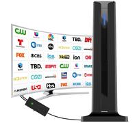 Antena HDTV interior para Smart TV, antena de TV digital de largo alcance de 360, 193 km, 4K UHD nítido