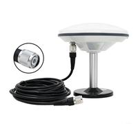 Antena L1 L2 GNSS multibanda GPS agrícola topografía alta F9P compatible con BeiDou para Galileo para GLONASS impermeable IP67 con base magnética cable de 5 m (antena + cable TNC)