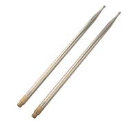 Antena látigo para radio de onda corta - Antena HF de acero inoxidable de 2,5 m compatible con PAC12 JPC-7, diseño telescópico de 10 secciones (2 unidades)