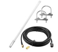 Antena LoRa de 12 dBi, cable de fibra de vidrio de 8 m para exteriores, ganancia de largo alcance para helio, Bobcat, Nebra, RAK, mineros, agricultura, vigilancia de ciudades