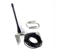 Antena marina VHF AA58 de 156-163 MHz, de goma, impermeable, con mástil y cable RG-58 de 5 m para barco, velero y yate.