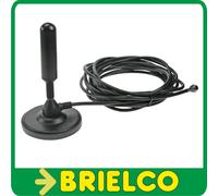 ANTENA OMNIDIRECCIONAL PORTATIL AUTO RECEPCION TDT BASE MAGNETICA 2.5DB BD3349