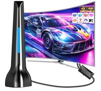 Antena para TV Interior 2025,Antena HDTV Potente,Compatible con 4K 1080P DTMB DVB-T2 DVB-T TDT para Fire TV y Todos los televisores Antiguos-All TVs