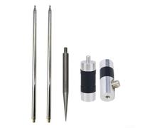 Antena portátil de onda corta 7-54 MHz para rosca M10 para radioaficionados, 200 W, vertical, con bobina, uso exterior, plata