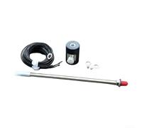 Antena portátil de onda corta, base de antena M10, kit de base de antena de onda corta, para recepción mejorada de onda corta para ondas cortas (negro + rejilla + varilla)