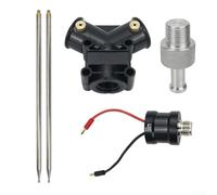 Antena portátil de onda corta JPC-7, diseño simplificado tipo V positivo con equilibrador 1:1, rango de 14-50 MHz, dos antenas de látigo de 5,28 m