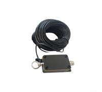 Antena portátil HF de 1 a 30 MHz de onda corta con anillo magnético, diseño ligero e impermeable para radio jamón al aire libre, radiador de 20 m, negro (A30)