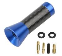 Antena Radio Coche Antena de Radio Corta Universal para Coche de 3,5 cm/8 cm/12 cm, de Fibra de Carbono, Negra, para Techo, FM/Am, receptora de Metal Antenas para vehículos(Blue,3.5cm)
