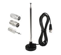 Antena Radio Dab FM Casa Telescópica, Antena Radio Dab+FM, Antena Digital 79CM Interior con Base Magnética Cable de Extensión, para Receptor Estéreo Dab+ Dab FM AV Audio Video Ricevitore