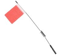 Antena Rc con Bandera Roja de Metal para Coche de Orugas | Adorno Portátil de Fijación Rápida, para Competiciones y Conducción Todoterreno, Pieza para Aficionados